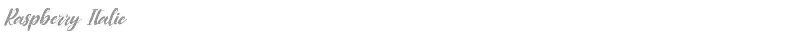 Raspberry font preview